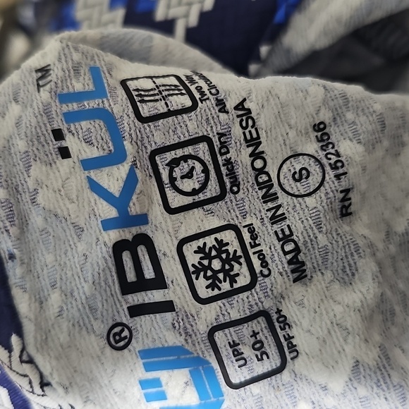 IBKUL Mock Neck Patterned Long Sleeve Zip Top Sonika Size Small NWT - Picture 6 of 10